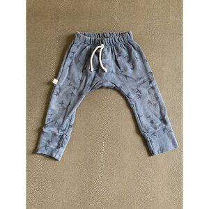 Childhoods Birds On Steel Blue Gusset Pants 12-18 VGUC